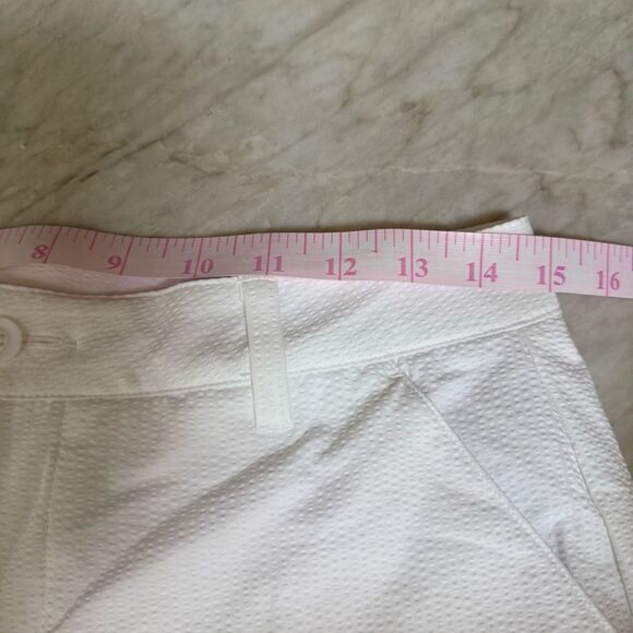 Walter Hagen Clubhouse 5” Seersucker Traditional golf Shorts Sz 6 White NWT - Picture 6 of 7